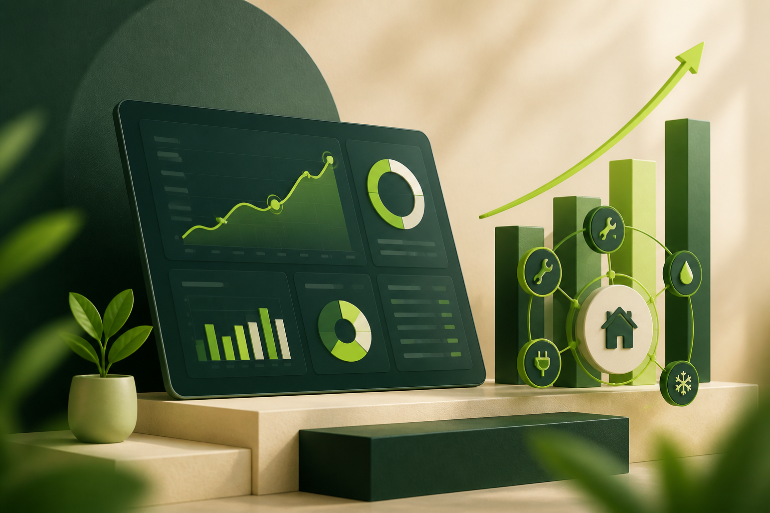 Clicki Dashboard Analytics for Home Service Growth