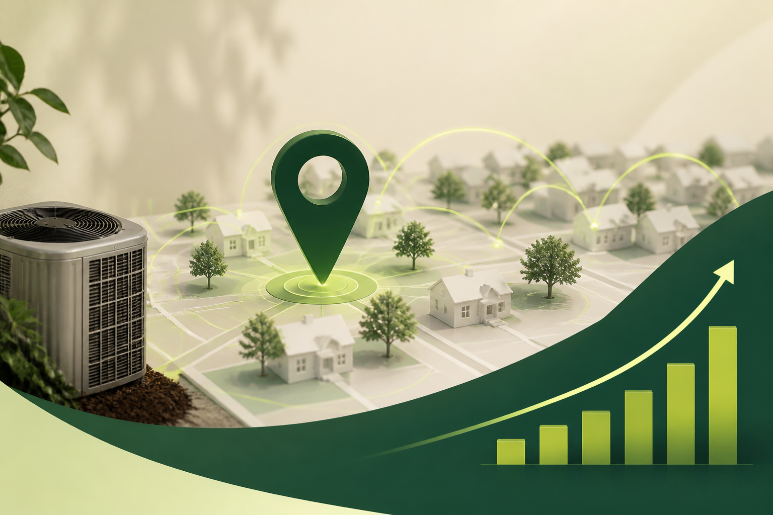 HVAC Case Study: Neighborhood Dominance via Referrals