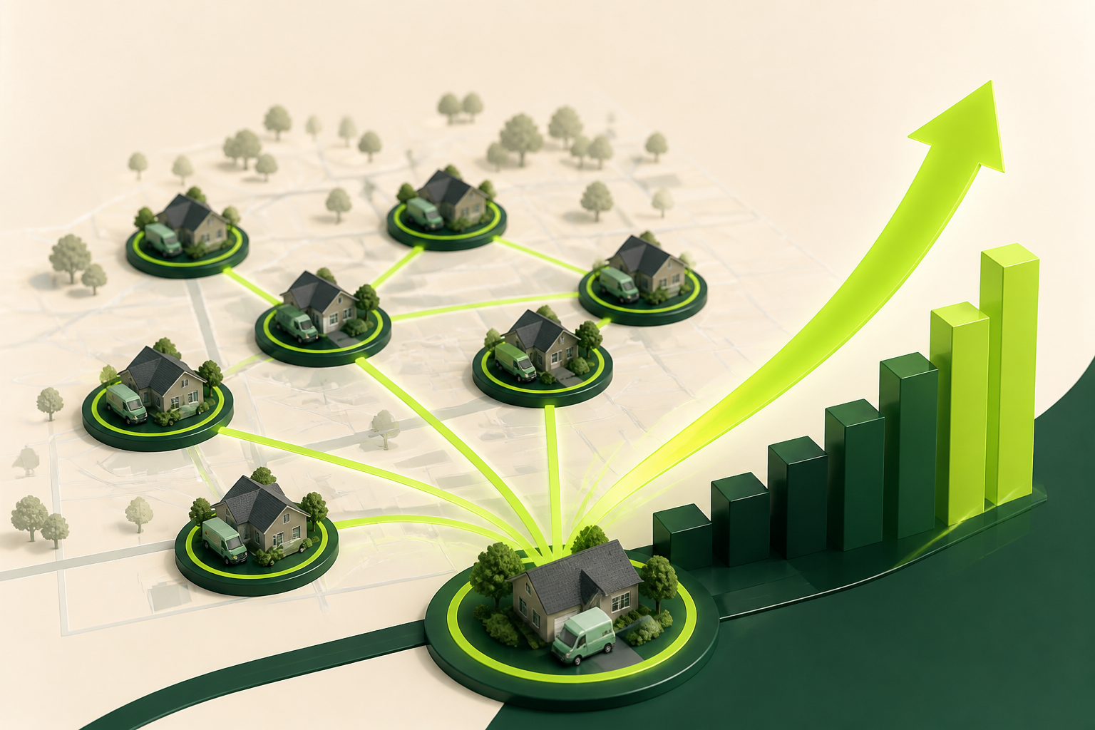 Case Study: 500+ Service Contracts via Neighborhood Hubs